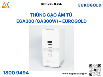 Thùng gạo âm tủ giảm chấn cao cấp EGA300 (GA300W) – Eurogold - 300mm
